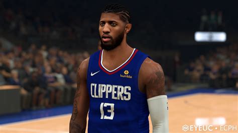 Paul George Cyberface Hair Braid And Body Model By Ecph For K