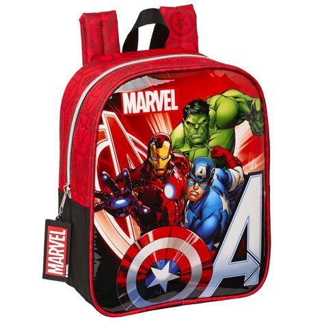 Mochila Pré Escolar Infinity Avengers Marvel 27cm adaptável