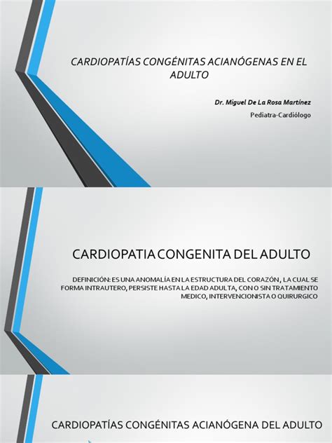 Cardiopatias Congenitas Del Adulto Pdf Pdf Defecto Cardiaco