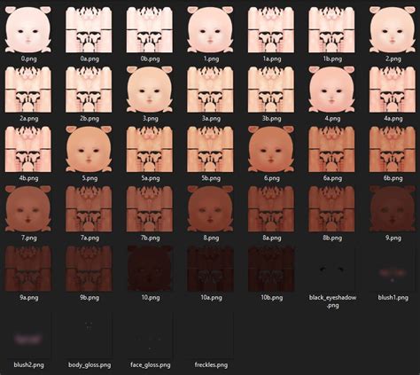 Vroid Body Face Skin Textures Etsy Norway