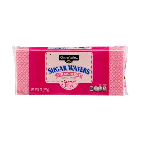 Clover Valley Strawberry Sugar Wafers Oz