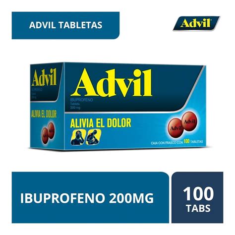 Advil 100 Tabletas 200 Mg Walmart