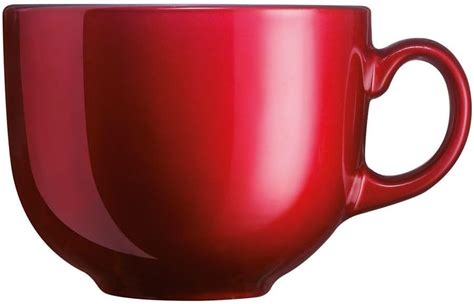 Luminarc Taza Jumbo Vidrio Flashy Breakfast Piezas Rojo Piezas