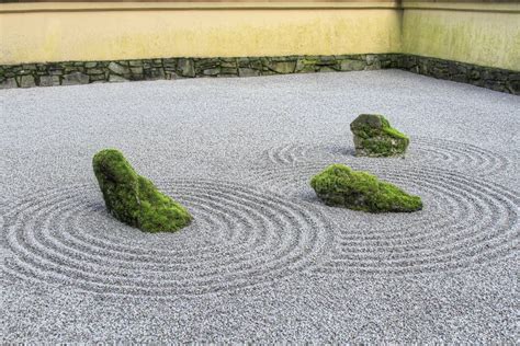 Japanese Zen Sand Garden Royalty Free Stock Photography Image 12864337