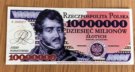 Banknot 10000000 zł Polska banknoty kolekcjonerskie Allegro pl