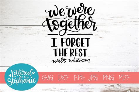 Handlettered SVG DXF We Were Together 237429 SVGs Design Bundles