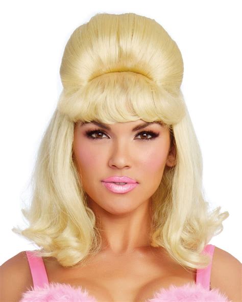 Dreamgirl Retro Bouffant Blonde Femme Fatal 60s Womens Wig Costume Accessory Ebay