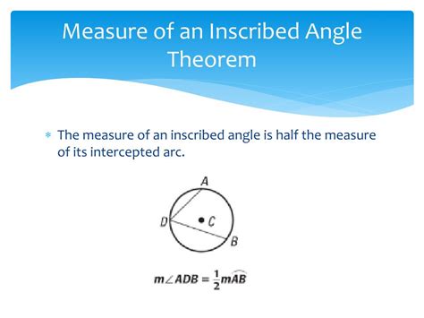 Ppt Inscribed Angles Powerpoint Presentation Free Download Id2737600