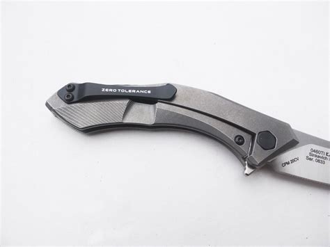 Zero Tolerance ZT 0460Ti Flipper 3 25 CPM 20CV Blade Titanium Handle