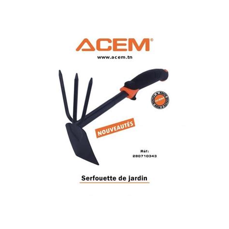 Achetez Serfouette Avec Panne Et Fourche Noir Orange Ace