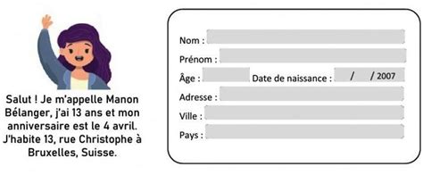 Une fiche d identité Parisien