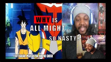 Why All Might So Nasty With It Ssj K Goku Vs All Might Rap Battle