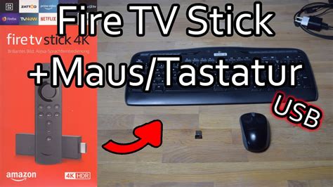 Tastatur Und Maus Am Fire Tv Stick Anschlie En Fire Tv App Youtube