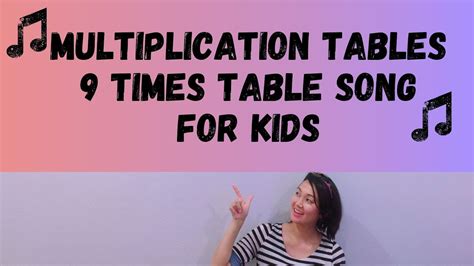 Multiplication Tables The 9 Times Table Song Youtube