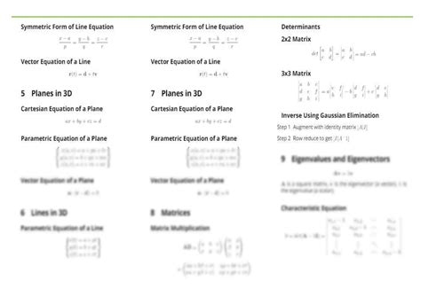 Differential Equations Cheat Sheet