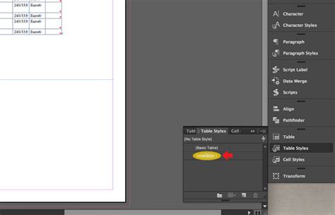 InDesign Table Styles Step By Step Tutorial Redokun Blog