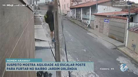 HOMEM ARANHA SUSPEITO ESCALA POSTE PARA FURTAR FIOS EM VARGINHA Rede