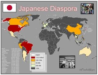 Japanese Diaspora : r/MapPorn