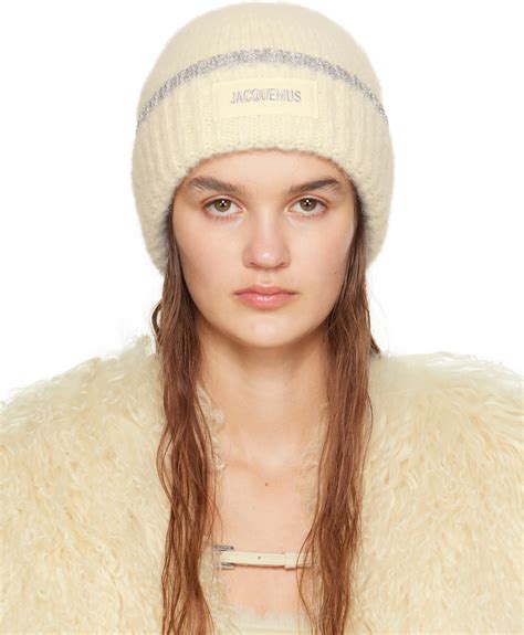 Jacquemus Off White Guirlande Le Bonnet Paoli Beanie Ssense Uk