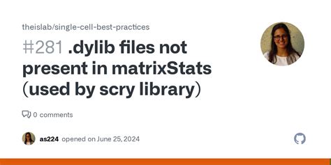 Dylib Files Not Present In MatrixStats Used By Scry Library Issue