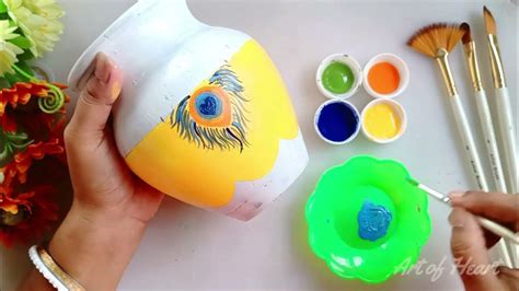 Painting On Pot Easy Matka Painting Ideas Acrylic Painting