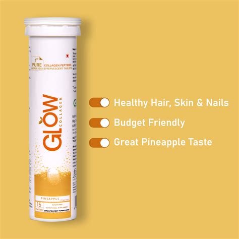 glow collagen mg effervescent tablets  glow store