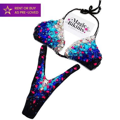 Rental Bikini Neon Dreams NPC Pro Figure Suit Magic Bikinis