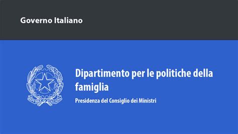 Bando Dipartimento Per Le Politche Della Famiglia