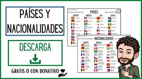 PAÍSES Y NACIONALIDADES A1 Aprende Español Arche ELE