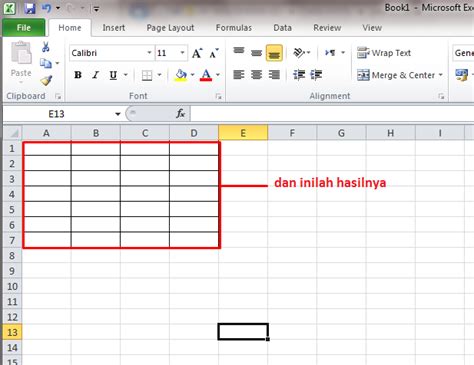 Cara Membuat Tabel Didalam Tabel Microsoft Excel Hongkoong