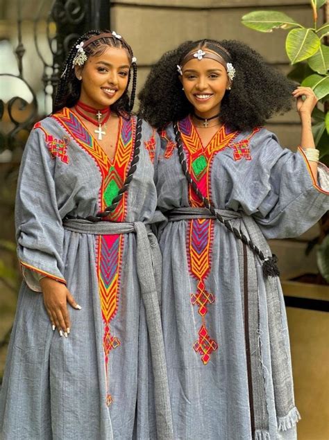 Blue Raya Dress Cultural Habesha Dress Handwoven Habesha Kemis Modern 2024