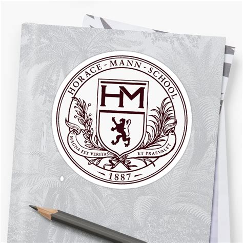 "Horace Mann School Logo" Sticker by fejw | Redbubble