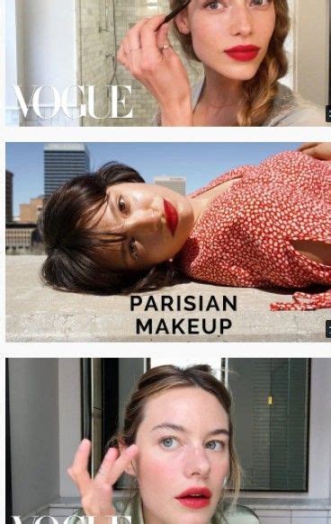 Classic French Red Lips Parisian Makeup Parisian Makeup Look Skin