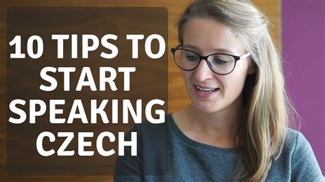 Tips To Start Speaking Czech Youtube