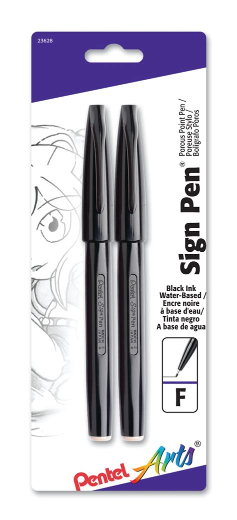 Sign Pen®, Black 2 Pack — Pentel of America, Ltd.