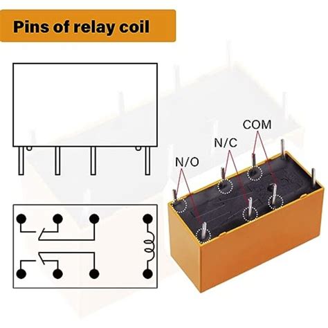 12Pcs 8 Pin Relay Module DC 5V Coil Control Module HK19F DC5V SHG EBay