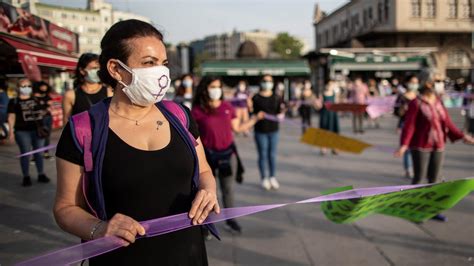 Turkish Women Stage Protests In Support Of Istanbul Convention Balkan