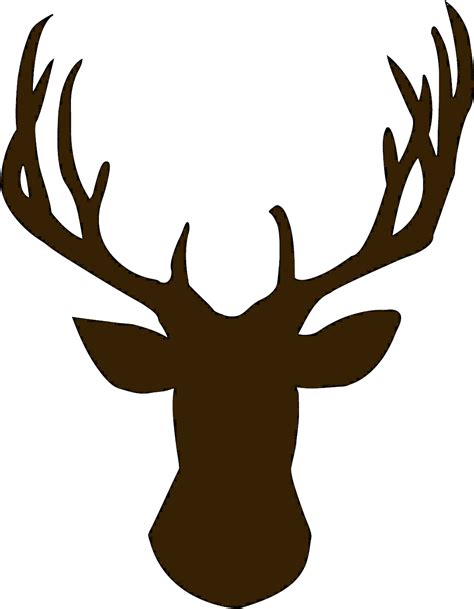 Foot Clipart Reindeer Deer Head Silhouette Png Transparent Png Full