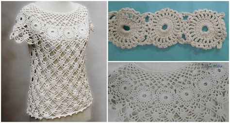 Crochet Elegant White Blouse - Pretty Ideas