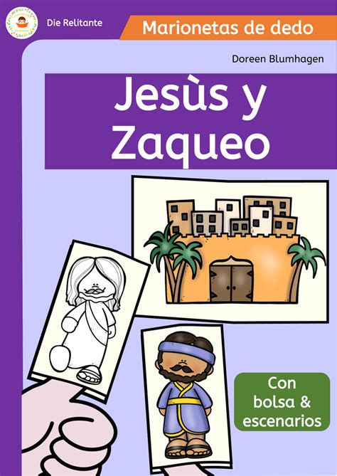 Jesùs Y Zaqueo Marionetas De Dedo De Historias Bíblicas Material De