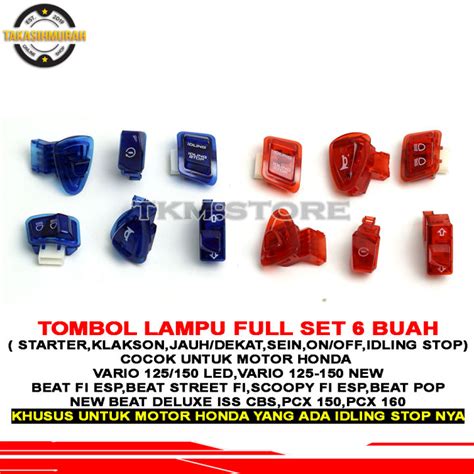 Tkmstore Saklar Tombol Variasi Full Set Honda Beat Vario Scoopy