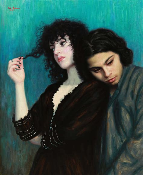 evocative realism paintings  youth  love realism today