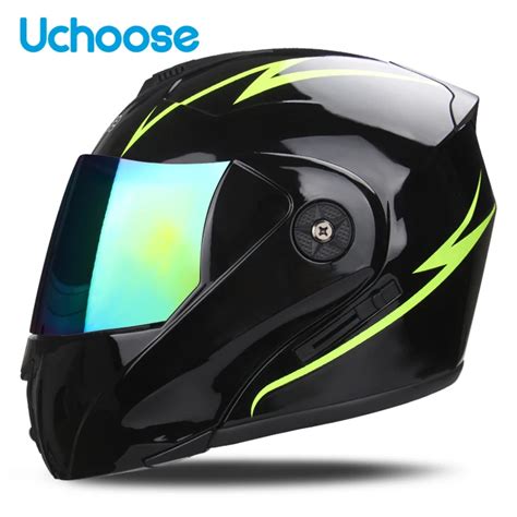 Dot Sertifikas Uchoose Motosiklet Kask Ift Lens Kesiti Kask G Venlik