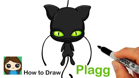 How to Draw Miraculous Ladybug Kwami Plagg Easy