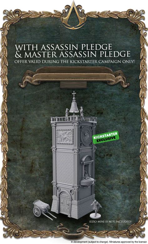 Assassins Creed Brotherhood Of Venice Master Assassin All In Pledge Kickstarter Board Game