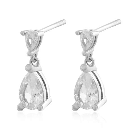 Pear Drop Earrings 3122470 Sterling Silver