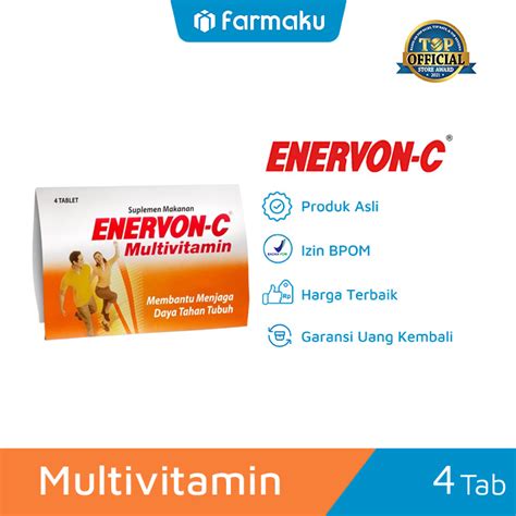 Enervon C Multivitamin Strip Isi 4 Tablet Farmaku