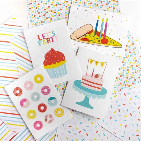 4 Free Birthday Cards to Print - Design Eat Repeat