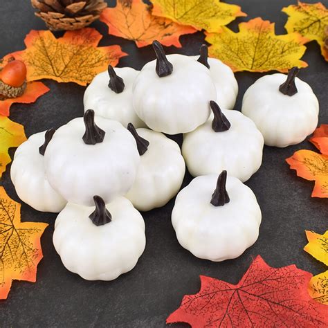 12 Pcs Diy White Foam Pumpkins Usamerica Shop