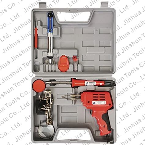 Js Tools Complete Electric Soldering Gun Kit Set With Solder Flux 100w Gun Buy Js Tools